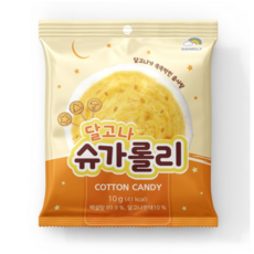 달고나 슈가롤리 솜사탕, 2개, 10g