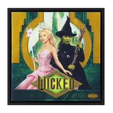 Wicked The Musical Movie 캔버스 벽 아트 글린다와 엘파바 프레임 프린트 오즈의 마법사 뮤지컬에서 영감을 받은 홈 데코 30.5cm x 253257
