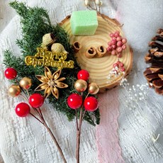 聖誕樹DIY手作包，雪松材料組合，打造居家節日裝飾, 使用新鮮版本雪松材料包