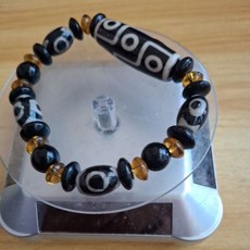 西藏*14 40m*九眼天珠手串，手工精选，文化底蕴深厚，象征智慧与力量, 1個