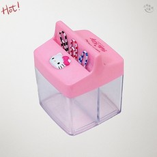 SCS 산리오 헬로키티 자석 클립통 사각 보관함 데스크 정리 문구 소품 함 탁상정리용품