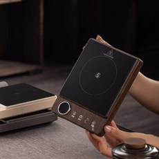 다도용 하이라이트 전기 금속회색-슬림 호두나무, A. 갈색