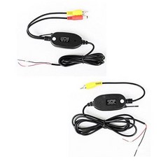2.4GHz Wireless Video Car Rear View Camera RCA Video Transmitter Receiver Kit for Car Rearview Cam, Wireless B = with reverse line