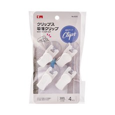 KM 吸盤夾 浴室廚房萬用收納夾, 白, 1個