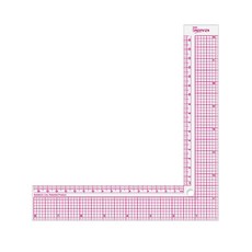 KEARING 직각자 재단용 직각자 플라스틱 L자형 자 재봉용 L자 재봉자 8인치 12인치 패턴메이킹 드레스메이킹 프렌치커브 천재단용 직각자 천컷팅용 직각자 그레이딩, 1개, 16.5cm & 8"