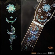 인레이스티커 스티커데칼 F-324GSM-WT, Abalone Blue, 1개