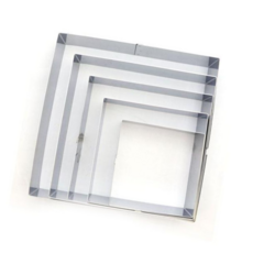 스테인레스틀 높은 사각 무스링 무스틀 떡틀 7cm 4호