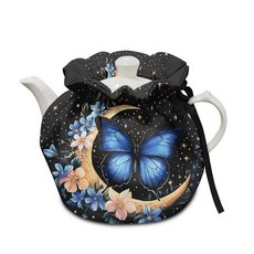 일반 핑크 플로럴 벌새 티 포트 코지 방진 소프트 아침 식사 프로텍터 보온 및 단열 주전자 가방 내마모성 커피