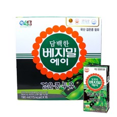담백한 베지밀 에이 검은콩 두유, 190ml, 32개