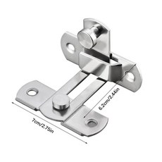 슬라이딩 게이트 래치 문짝 잠금 볼트 창문 와인 캐비닛 애완 동물 케이지 나사, 1개