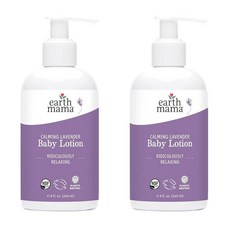 어스마마 베이비 로션 카밍 라벤더 칼렌듈라 크림 알로에 주스 루이보스 & 시어 버터 240ml, 2개