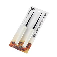 日本製 白色柄 章魚燒專用叉 1入/2入, 章魚燒叉2入裝, 1個