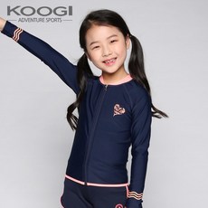 쿠기어드벤쳐 여아용 집업 래쉬가드 KG-K625