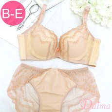 Daima黛瑪 台灣製MIT大尺碼B-E軟鋼圈內衣 輕型提托機能內衣 膚色T98181 818