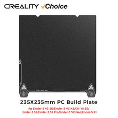 Creality 단면 PC 플랫폼 보드 Ender-3 V3 SE/KE/Ender-3 S1 3D 프린터 액세서리용 235x235mm 프로스팅 빌드 플레이트, [01] 옵션1