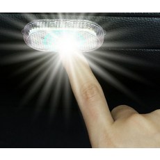 車用LED觸摸感應燈 USB充電磁吸式安裝車內照明燈, 1個, 白光