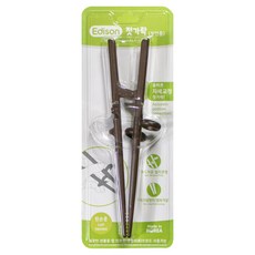 에디슨 성인용 젓가락, EC5530 왼손용, 1개, 왼손 브라운