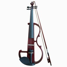 블루투스 전자 바이올린 연습 음소거 사운드 현악기 공연, 1개, 와인레드, 기본 모델명/품번