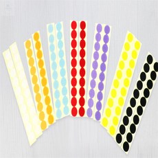 용용스토어 원형 스티커20mm 미술재료, 색상, 주황, 1개