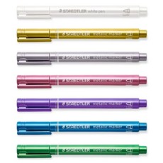 富福里 施德樓 MS8323 金屬色麥克筆 色彩飽和 適用多種材質 安全無毒, 553-綠, 1個