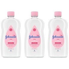 존슨즈베이비 오일, 591ml, 3개
