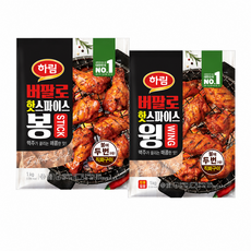 하림 버팔로우 핫스파이스 윙+봉, 2kg, 1세트