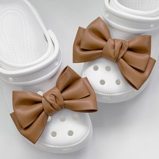 퍼니펀 인조가죽 왕리본 파츠 세트 2P 4컬러