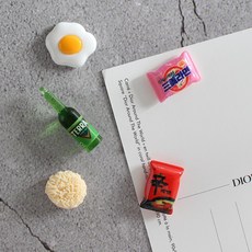 술안주 5P set 냉장고 현관문 인테리어 자석 작지만 강력한 귀여운 마그넷, A-SET 5pcs