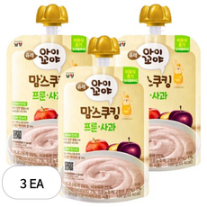 아이꼬야 유아용 맘스쿠킹 이유식 6개월부터, 100g, 3개, 프룬사과