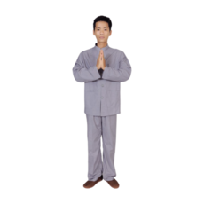 男士棉麻居士服 – 舒適透氣禪修服，簡約中式休閒服飾