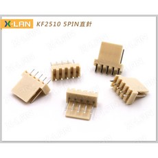 X-LAN KF2510 直針座 2.54mm 5P 180度 (5入) 電路板連接器, 1個