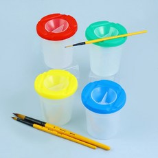 트레분 안전 물감통 4개입 그림도구 물감소분통 물감도구 수채화도구, 네개입*1봉