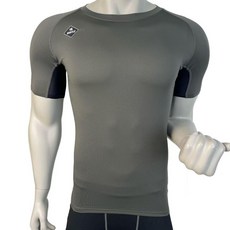BURTLE 運動緊身衣 跑步訓練打底衣, 4071短袖綠,L 建議75.087.5公斤