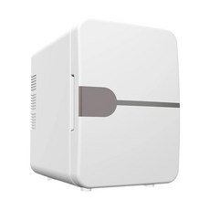 클래식 디자인 자동차 미니 냉장고 컴팩트 음식 음료 화장품 냉장고용 작은, [05] 4L White US, 4) 4L White US