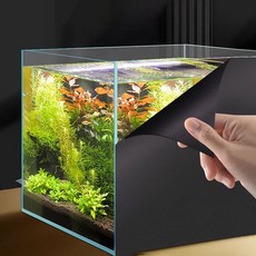 50x200cm 어항 백스크린 수족관 암막시트지 열대어 썬팅지 수족관 거북이키우기 불투명시트지 용품 dew+2260kq