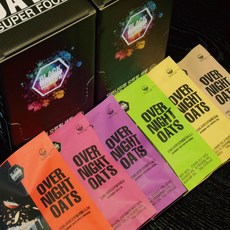 [블랙루머] 오버나이트오트밀 오나오 1박스 간편 아침 비건 식단 귀리 레시피 다이어트