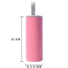 보틀슬리브 보틀 휴대용물병 블랙 파우치 슬리브 일반형 400ml, E. 핑크 미디엄