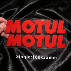 비닐 MOTUL 스티커 로고 오토바이 탱크 헬멧 포크 바디 데칼 야마하 혼다 스즈키 가와사키 KTM DUCATI TRIU, 04 Red