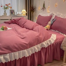 [유톡그램]북유럽 프릴레이스 이불커버세트