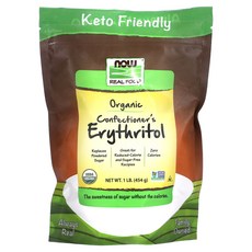 NOW Foods 유기농 제빵사의 에리트리톨 1 lb (454 g) 1팩, 2kg, 1개