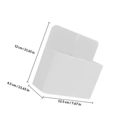 자석 펜 홀더 다기능 플라스틱 걸이형 데스크탑 정리함 흰색칠판 마커 분필 보관 케이스, 01 White