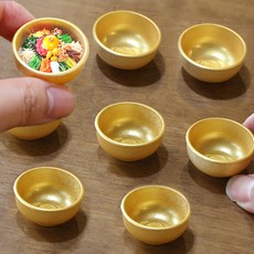 미니를사랑하는사람들 미니어처 DIY 스뎅 스테인레스 그릇 컵 스푼 모음, 6번 비빔밥용 그릇(1개), 1개