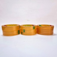 투명 테이프 45미터 12mm 16mm 25mm 1봉지 포장용 커터기 리필 투명테이프, 4절-12미리4개