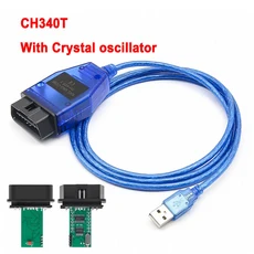 VAG KKL 409.1 FTDI/CH340T OBD 2 OBD2 자동차 진단 vag com 인터페이스 케이블 409 1 폭스바겐 아우디 스코다 시트 자동 스캐너 도구
