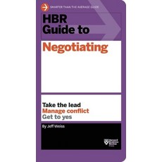 (영문도서) HBR Guide to Negotiating Paperback, Harvard Business Review Press, English, 9781633690769
