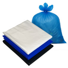 봉다리하우스 분리수거 재활용 쓰레기봉투 평판 청색, 100개, 50L