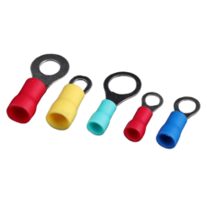 O형 링터미널 단자, 20개, 레드