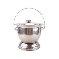 스테인레스 손잡이 어르신 요강 스틸 화장실 휴대용 소변 반원형 간이 스테인리스, 스테인리스 스틸 침통