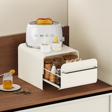 廚房置物架抽屜式廚房茶杯調味料置物架多用途輕奢化妝品收納架, 1個