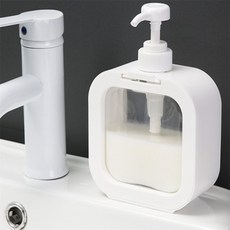 유즈Shop 투명 샤워실디스펜서 액체소분, 500ml